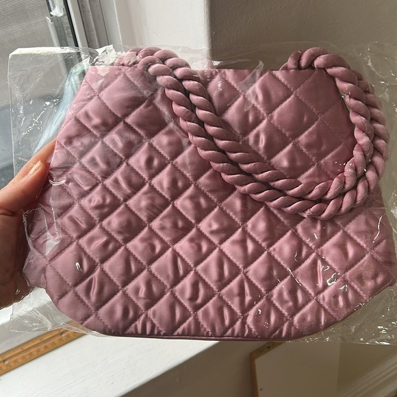 Pink quilted mini bag clutch new in bag - Picture 2 of 5
